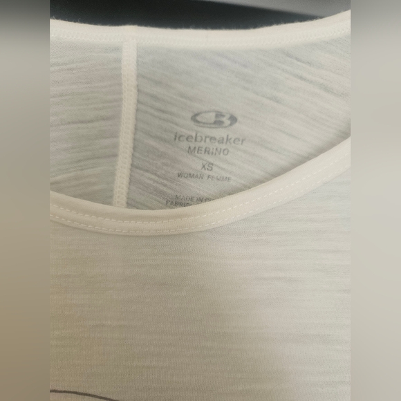 Icebreaker Merino Wool Aria Tunic Shirt Top Cream Ivory XS - Picture 2 of 4